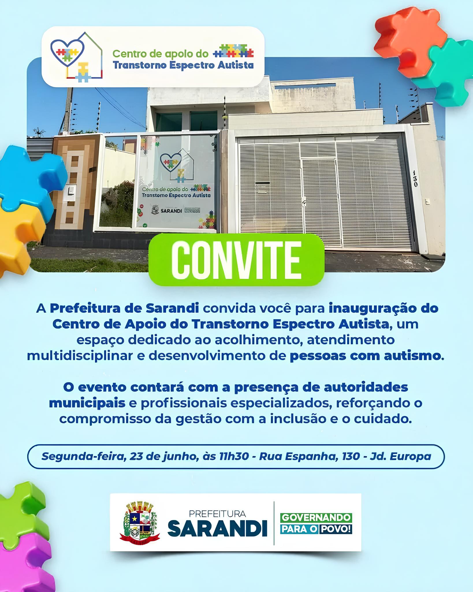 Sarandi Inaugura Centro de Apoio ao TEA: Uma Nova Era de Inclusão e Humanização no Brasil 3 Sarandi Inaugura Centro de Apoio ao TEA: Uma Nova Era de Inclusão e Humanização no Brasil Sarandi Inaugura Centro de Apoio ao TEA Uma Nova Era de Inclus o e Humaniza o no Brasil Sarandi Inaugura Centro de Apoio ao TEA: Uma Nova Era de Inclusão e Humanização no Brasil